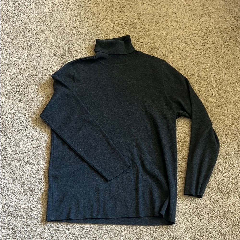 Chico's Black Turtleneck Sweater Classic Knit